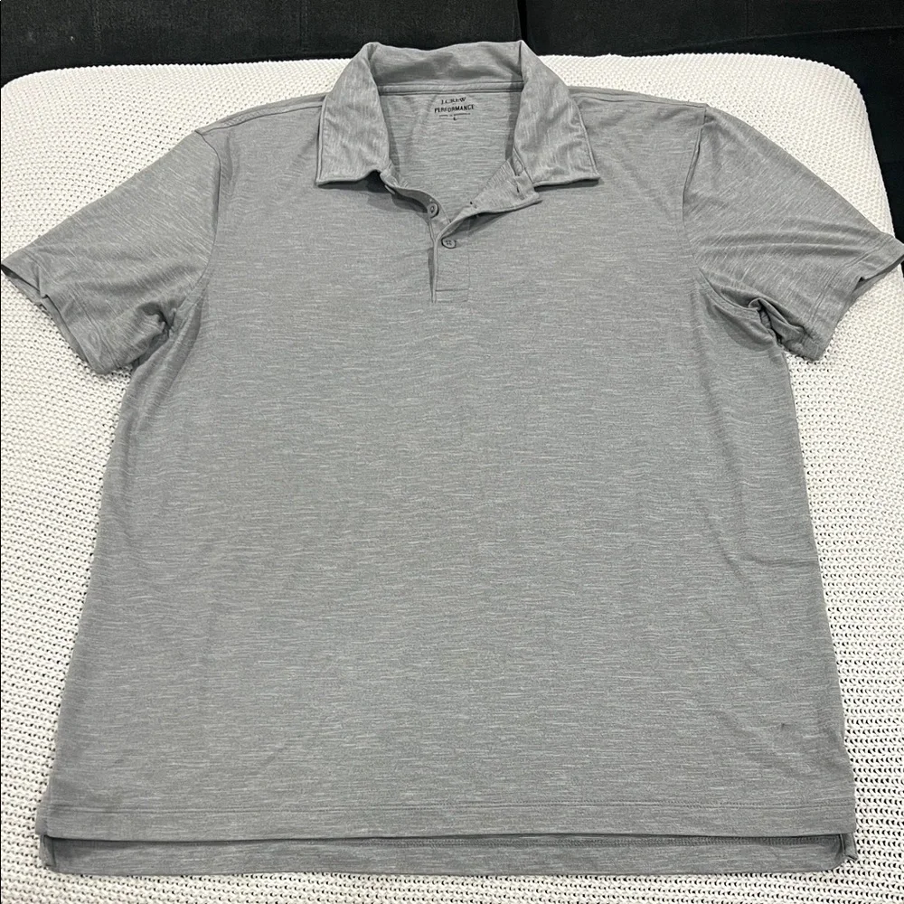 J. Crew Men's Classic Gray Polo Shirt